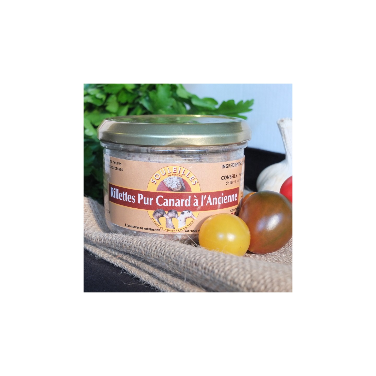 Rillettes pur canard à l'ancienne 180g