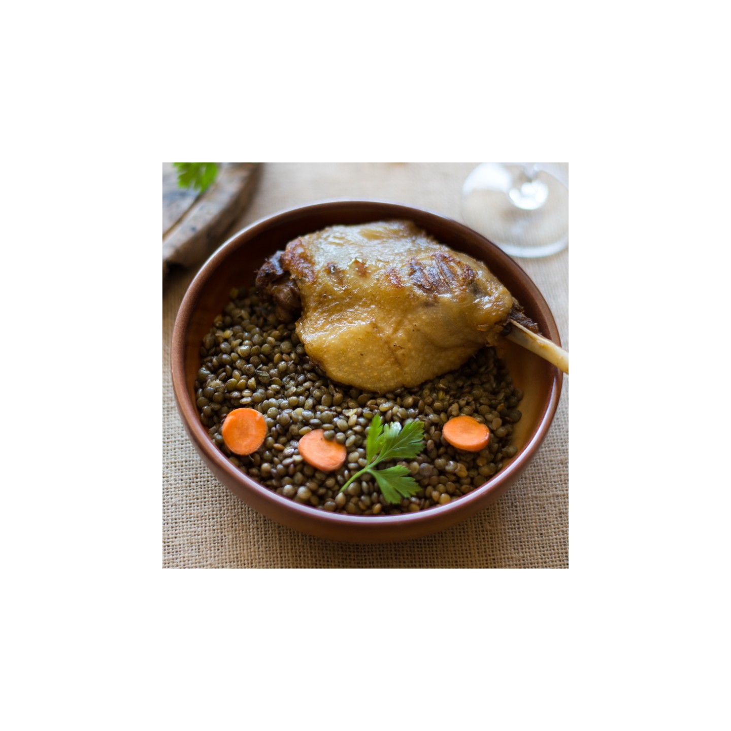 Lentilles au confit de canard 780g