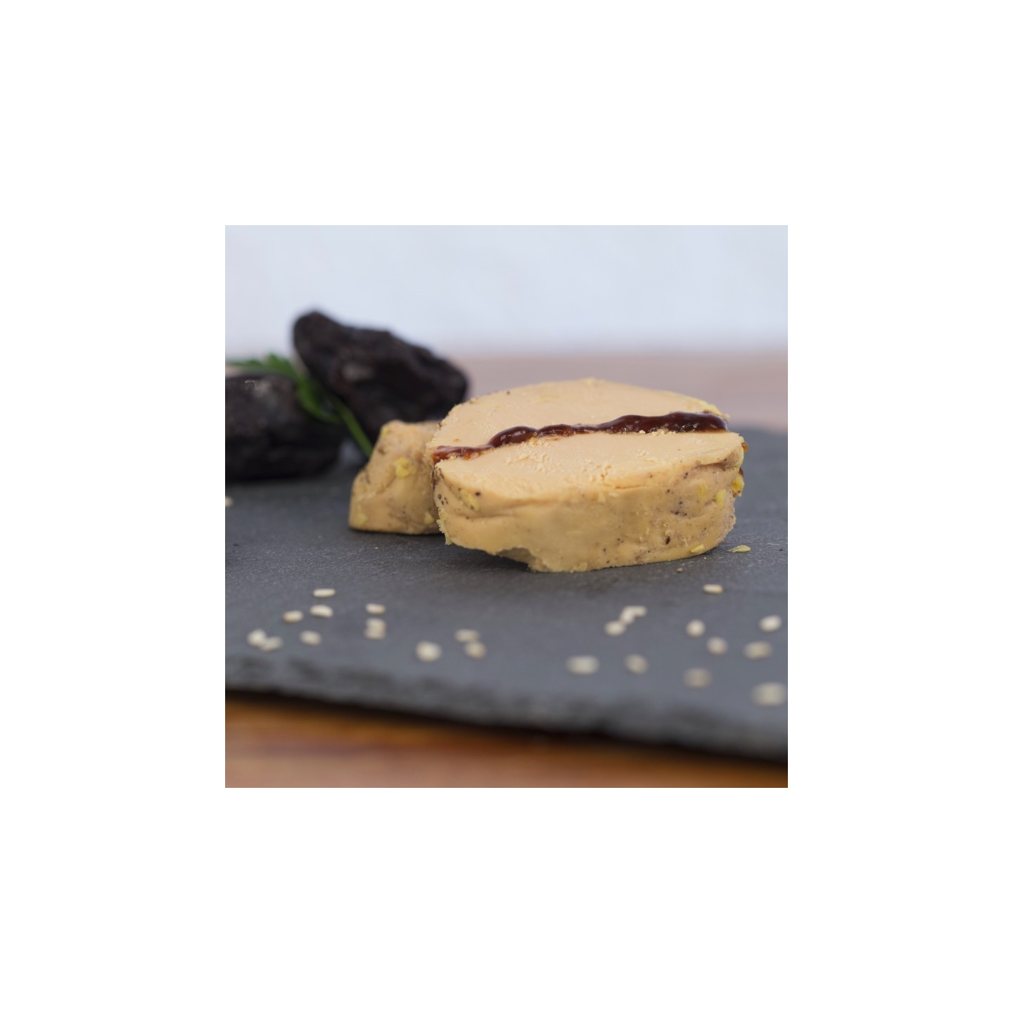 Marbré de Foie Gras- crème de pruneaux et eau de vie de prune 500g
