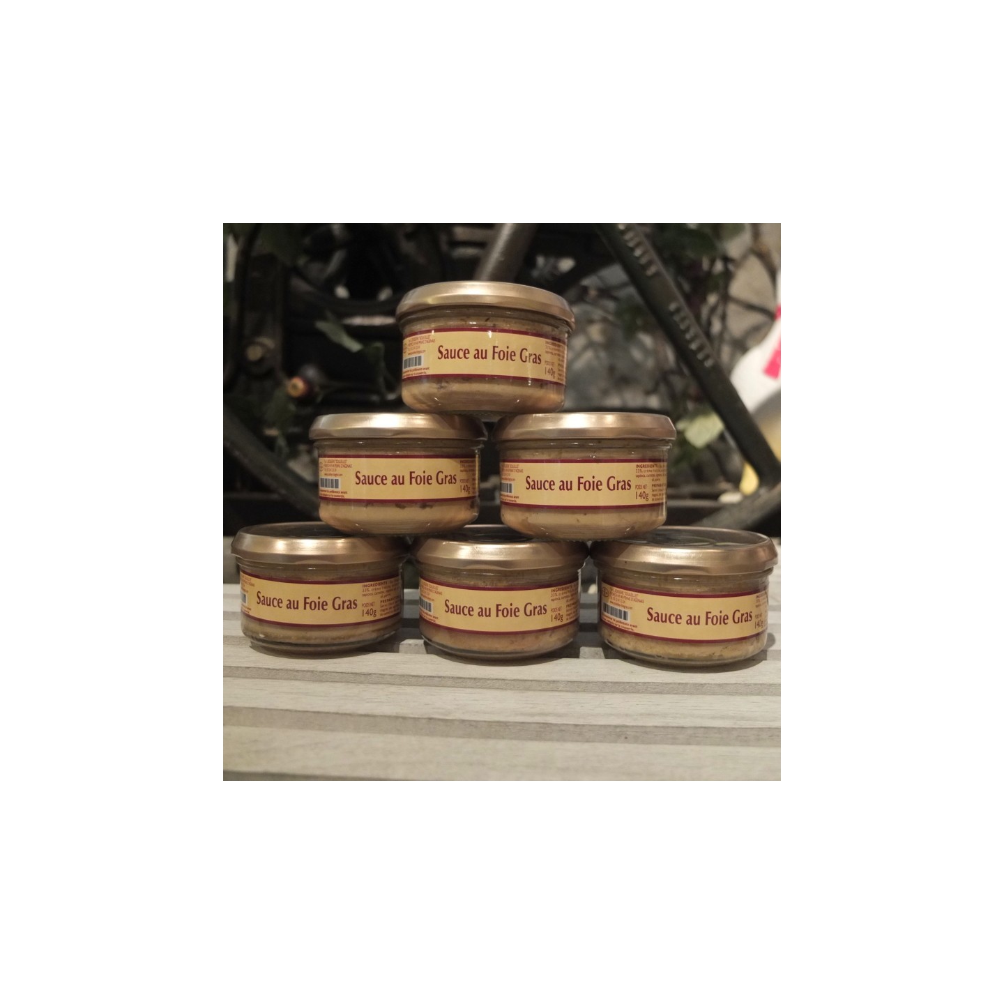 Lot de 5 sauces au foie gras + 1 offerte
