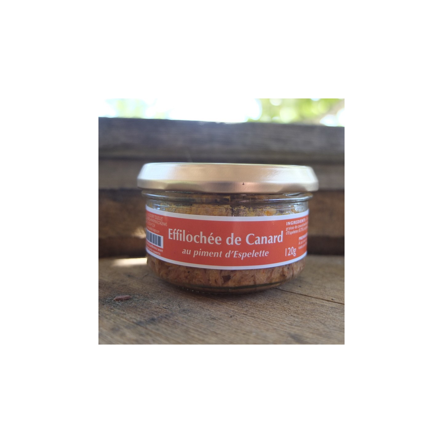 Effilochée de canard au piment d'Espelette 120 g