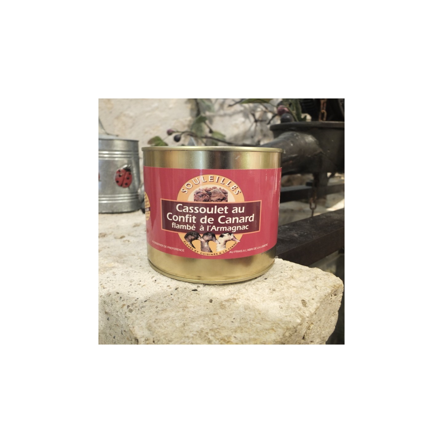 BOITE Cassoulet au confit de canard flambé à l'Armagnac 2000g