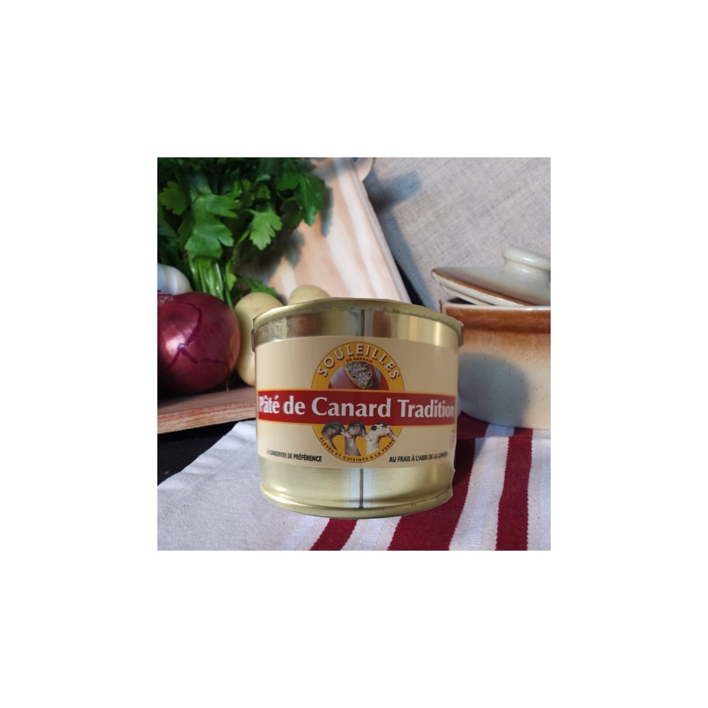 Pâté de canard tradition 180g - en boîte