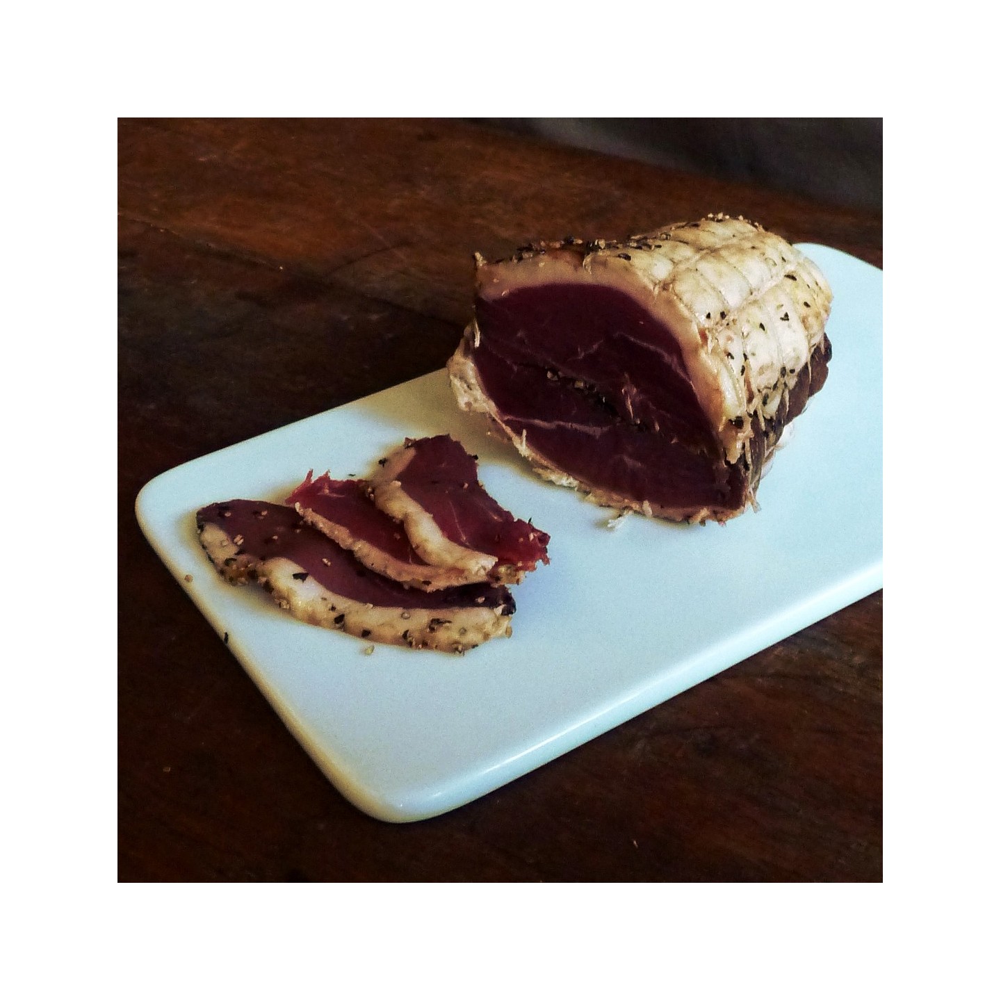 JAMBON de canard au poivre 300g - COMMANDE PAR TÉLÉPHONE