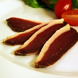 Magret séché tranché plaque...