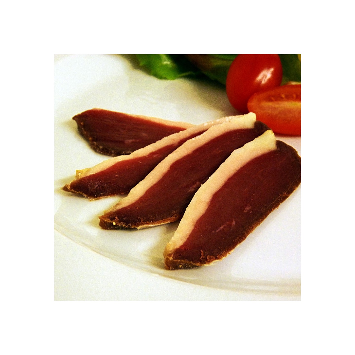 Magret séché TRANCHÉ plaque 100g - COMMANDE PAR TÉLÉPHONE