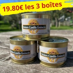 Gésiers confits émincés 190g