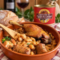BOITE Cassoulet au confit de canard flambé à l'Armagnac 2000g