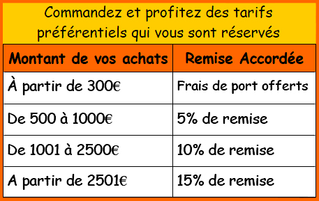 Tarifs